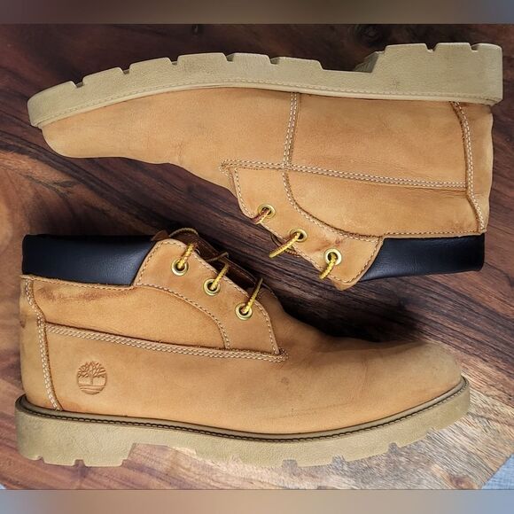 Timberland 3-Eye Chukka Boot Wheat Big Kids Junior's size 6 (EU 39) 7190R - Picture 5 of 12